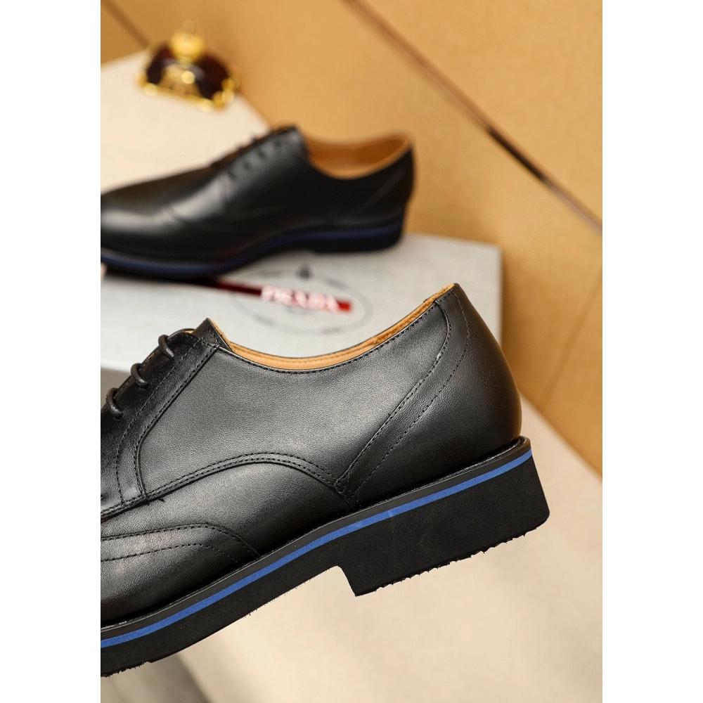Prada leather shoes 078,PRADA SNEAKERS,Luxury Shoes