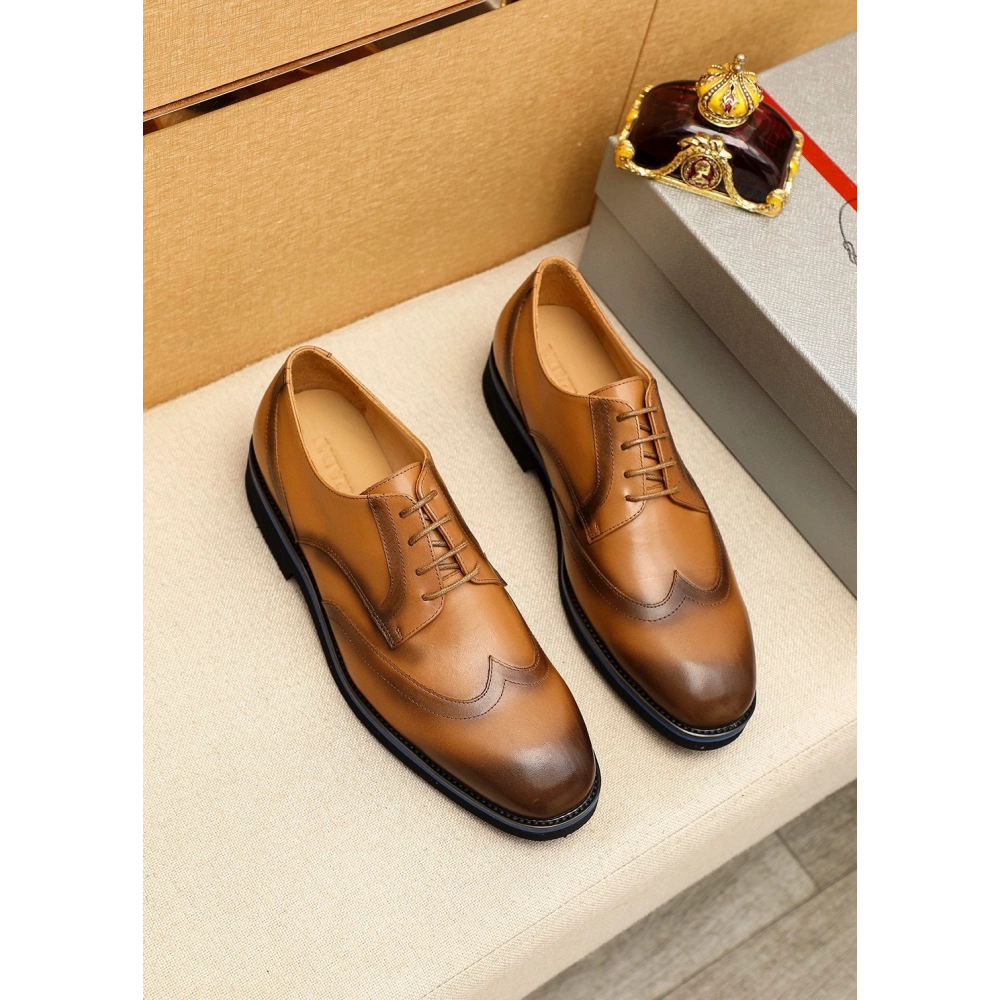 Prada leather shoes 079,PRADA SNEAKERS,Luxury Shoes