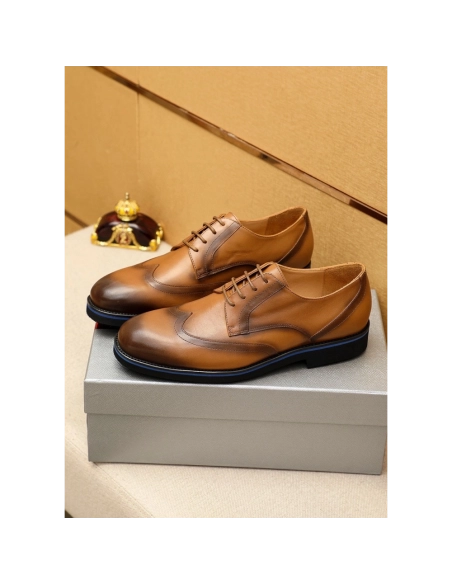 Prada leather shoes 079,PRADA SNEAKERS,Luxury Shoes