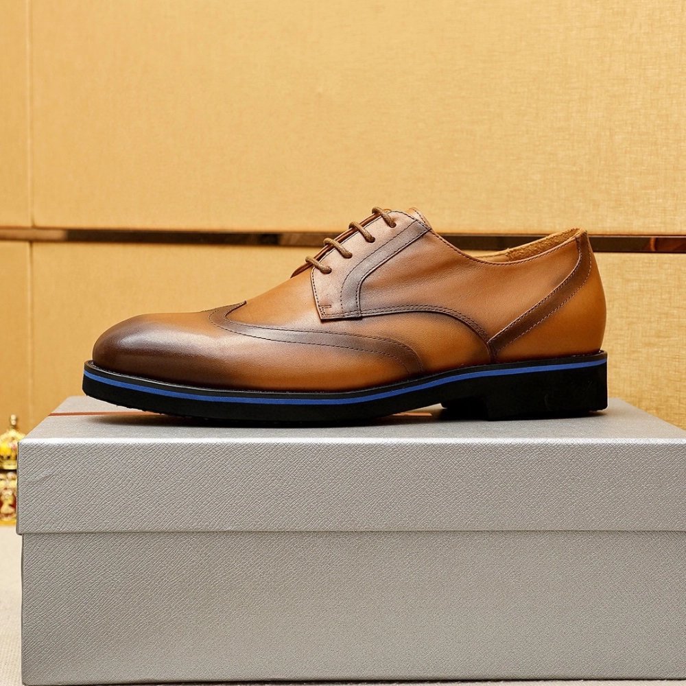 Prada leather shoes 079,PRADA SNEAKERS,Luxury Shoes