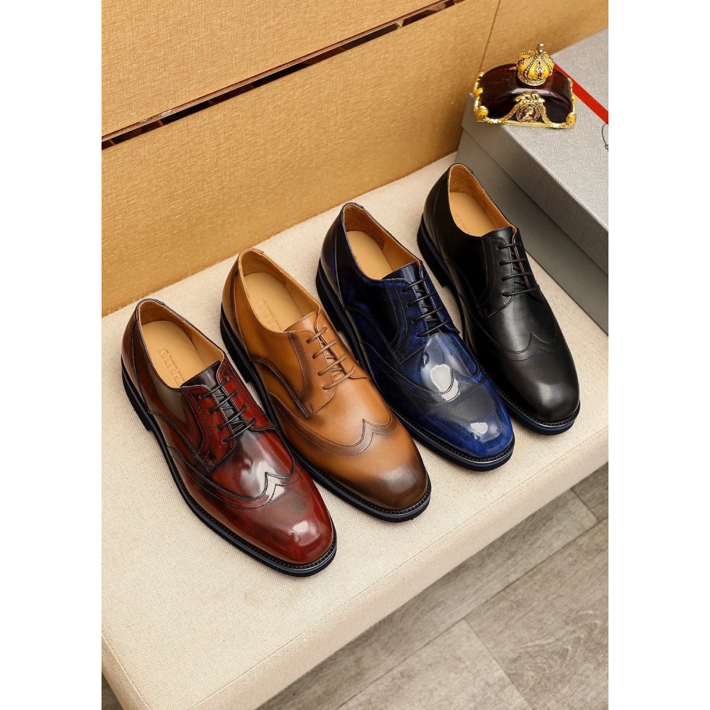 Prada leather shoes 079,PRADA SNEAKERS,Luxury Shoes