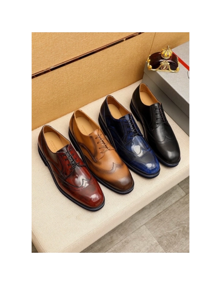 Prada leather shoes 079,PRADA SNEAKERS,Luxury Shoes