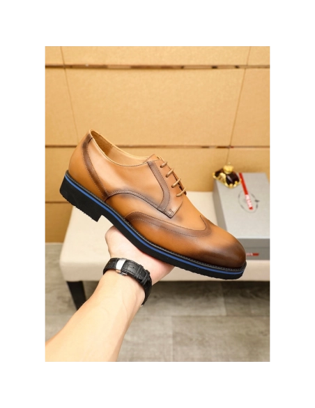 Prada leather shoes 079,PRADA SNEAKERS,Luxury Shoes
