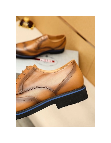 Prada leather shoes 079,PRADA SNEAKERS,Luxury Shoes