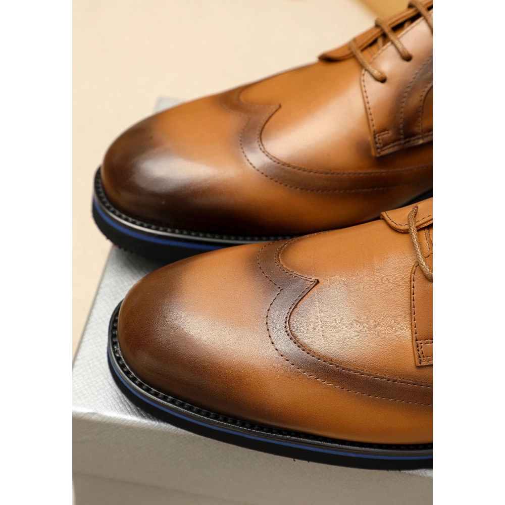 Prada leather shoes 079,PRADA SNEAKERS,Luxury Shoes