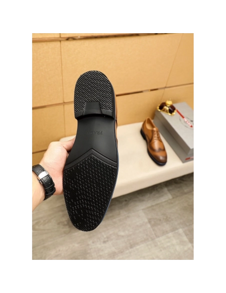 Prada leather shoes 079,PRADA SNEAKERS,Luxury Shoes