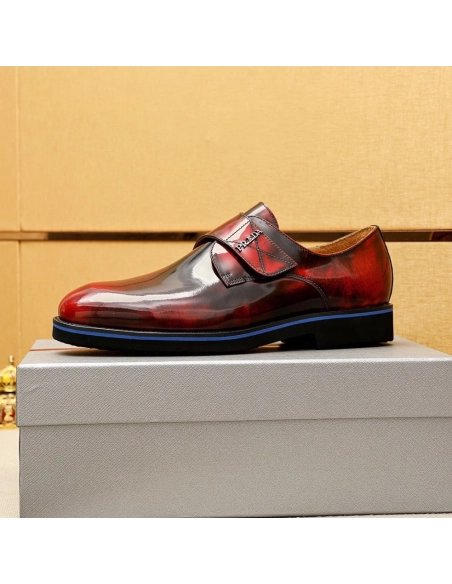 Prada leather shoes 081,PRADA SNEAKERS,Luxury Shoes