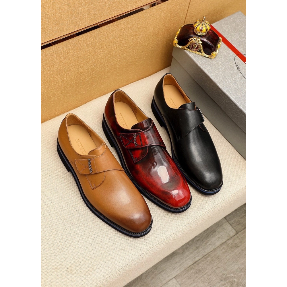 Prada leather shoes 081,PRADA SNEAKERS,Luxury Shoes