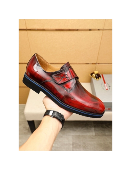 Prada leather shoes 081,PRADA SNEAKERS,Luxury Shoes