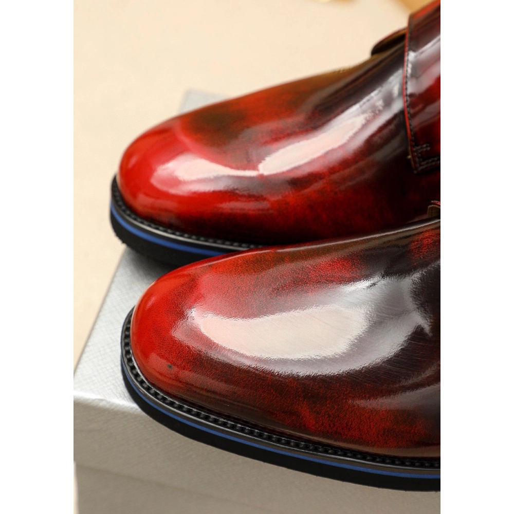 Prada leather shoes 081,PRADA SNEAKERS,Luxury Shoes