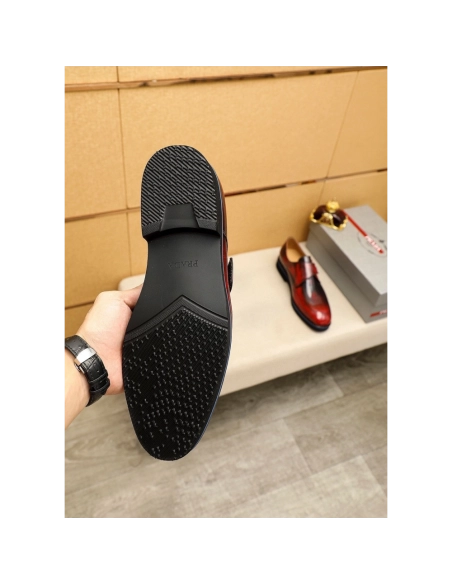 Prada leather shoes 081,PRADA SNEAKERS,Luxury Shoes