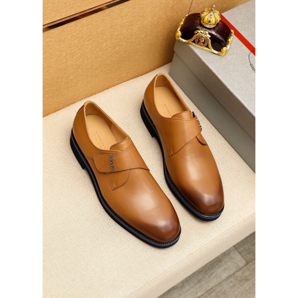 Prada leather shoes 082,PRADA SNEAKERS,Luxury Shoes