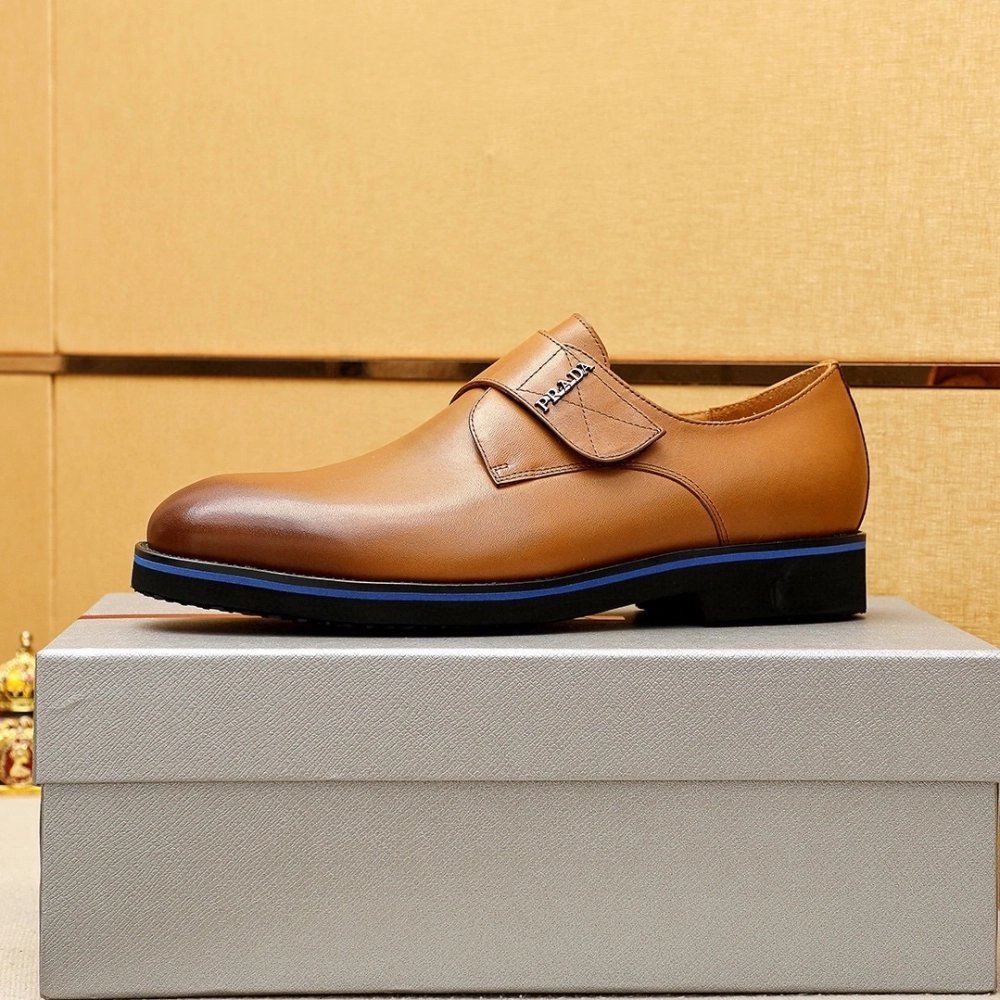 Prada leather shoes 082,PRADA SNEAKERS,Luxury Shoes