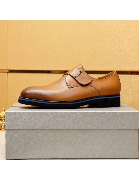 Prada leather shoes 082,PRADA SNEAKERS,Luxury Shoes