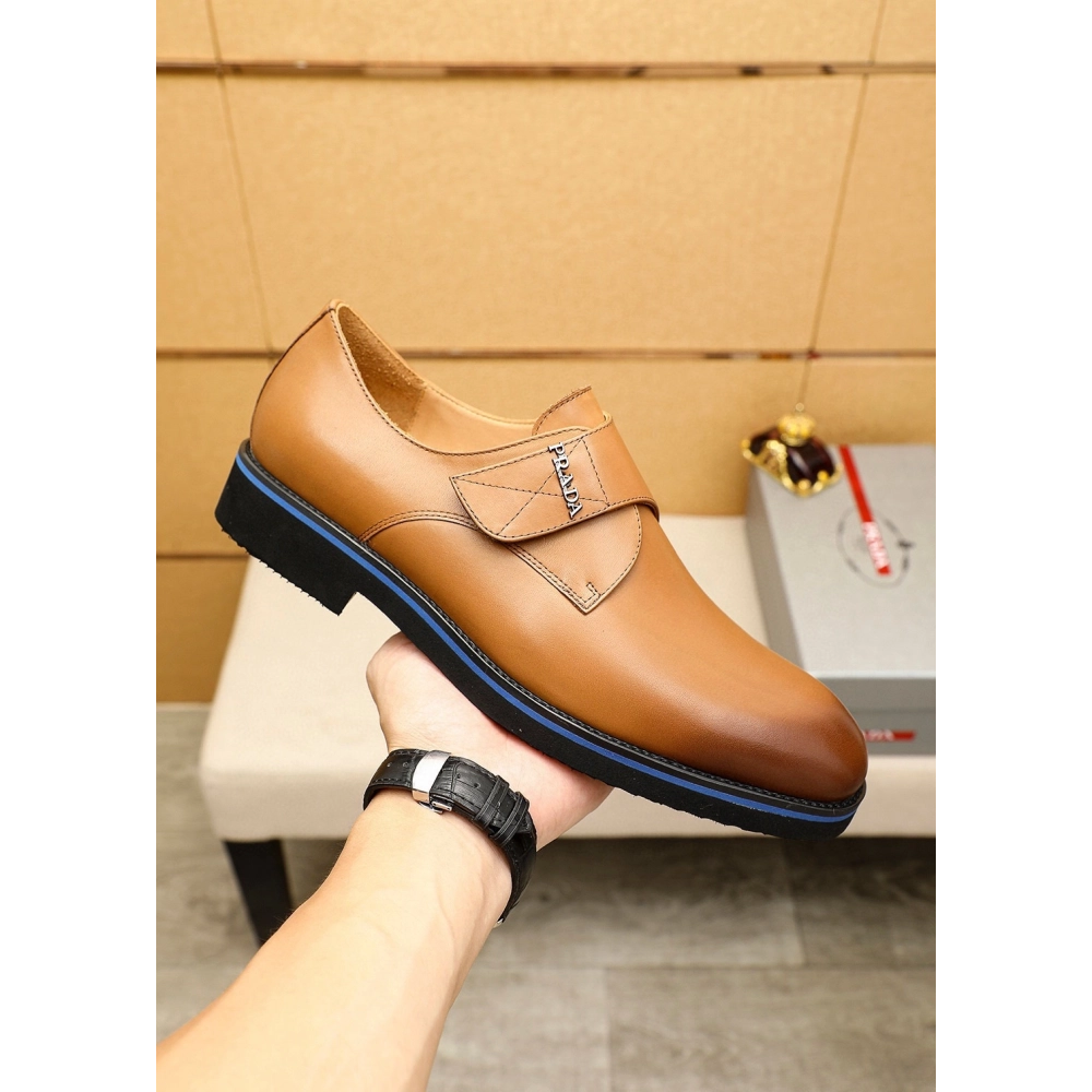 Prada leather shoes 082,PRADA SNEAKERS,Luxury Shoes
