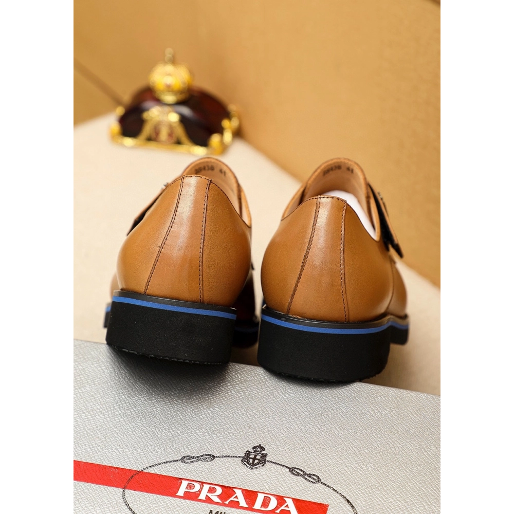 Prada leather shoes 082,PRADA SNEAKERS,Luxury Shoes