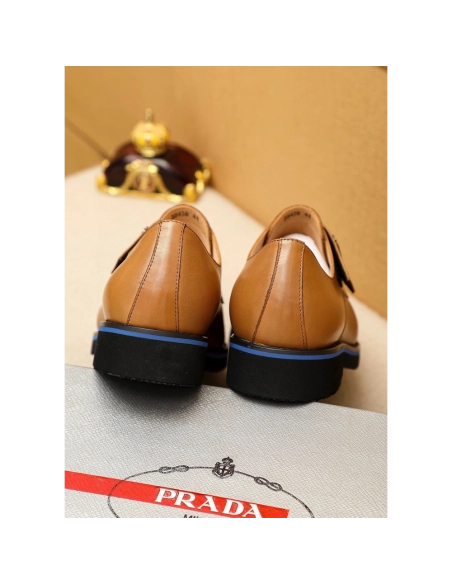 Prada leather shoes 082,PRADA SNEAKERS,Luxury Shoes