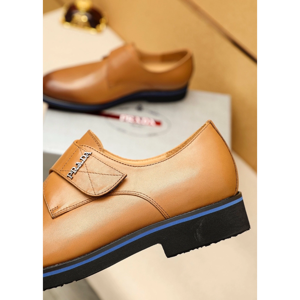 Prada leather shoes 082,PRADA SNEAKERS,Luxury Shoes