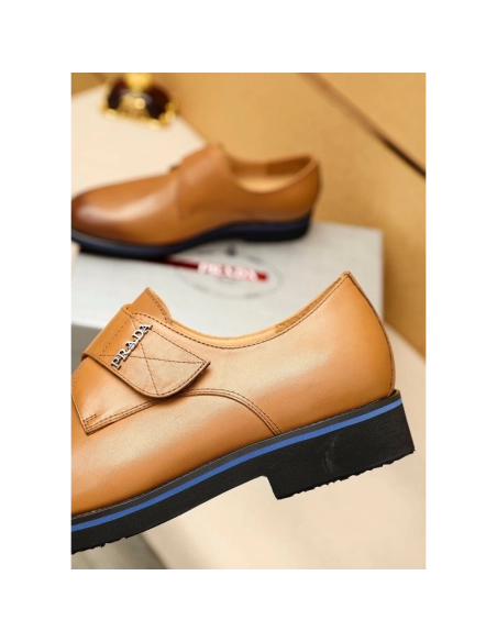 Prada leather shoes 082,PRADA SNEAKERS,Luxury Shoes