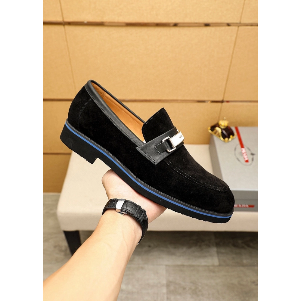 Prada leather shoes 083,PRADA SNEAKERS,Luxury Shoes