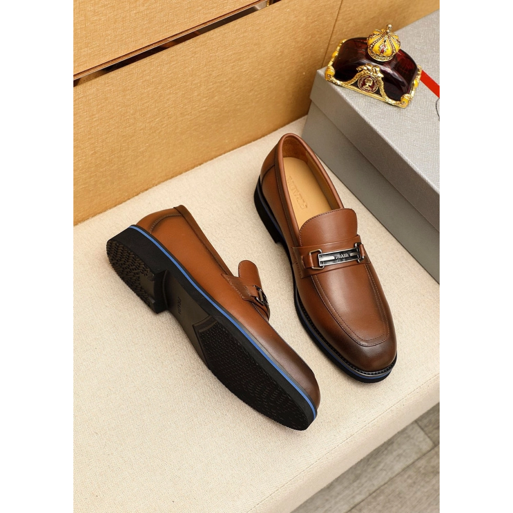 Prada leather shoes 084,PRADA SNEAKERS,Luxury Shoes