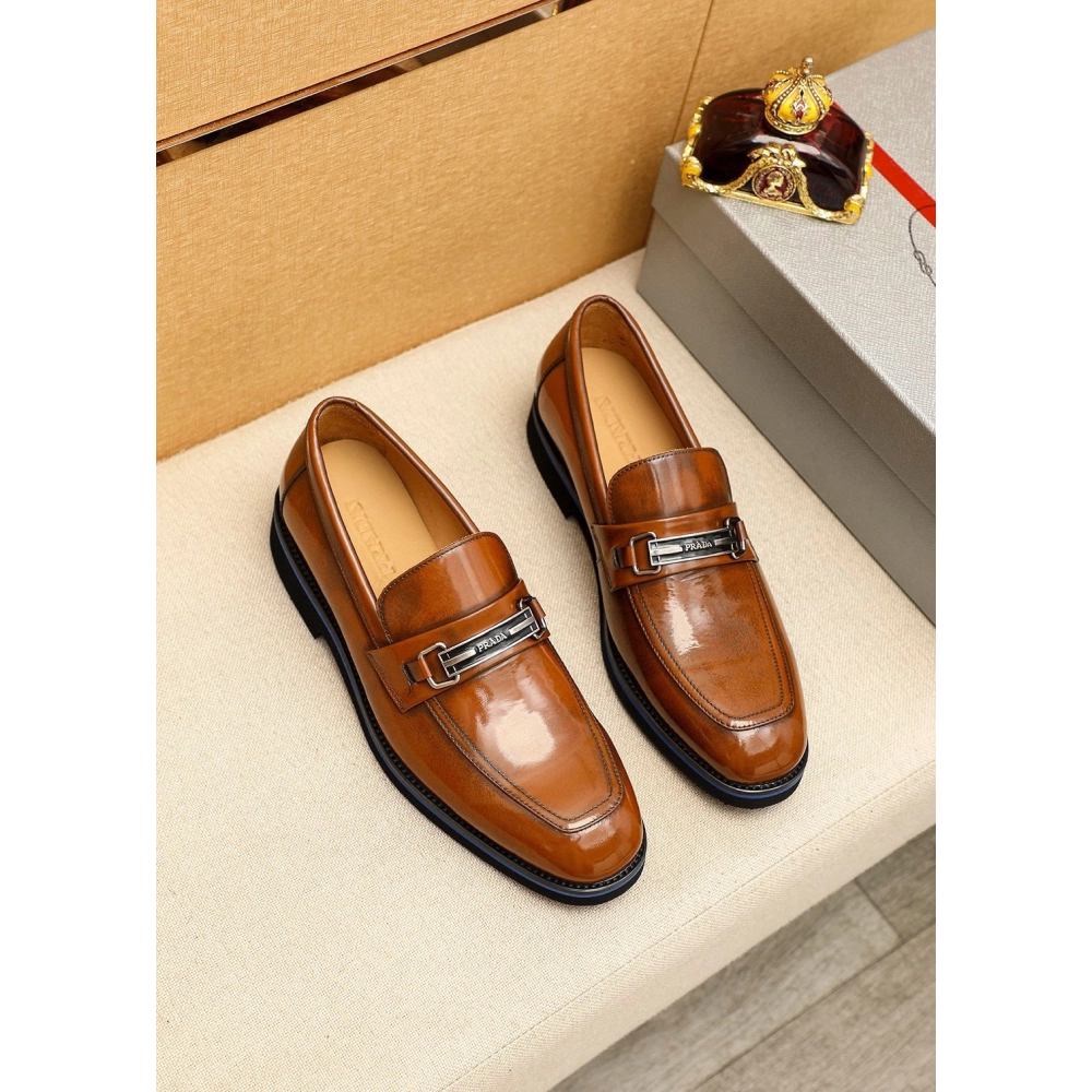 Prada leather shoes 085,PRADA SNEAKERS,Luxury Shoes