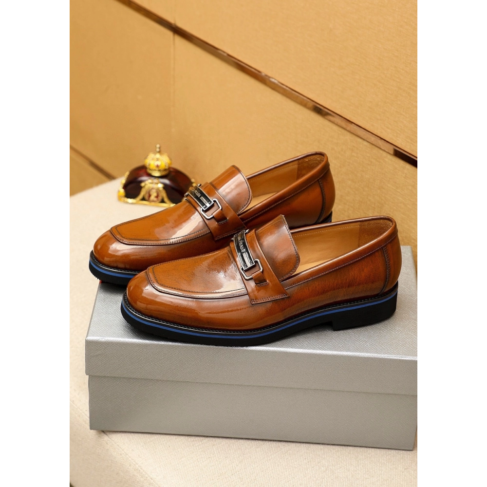 Prada leather shoes 085,PRADA SNEAKERS,Luxury Shoes