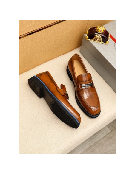 Prada leather shoes 085,PRADA SNEAKERS,Luxury Shoes