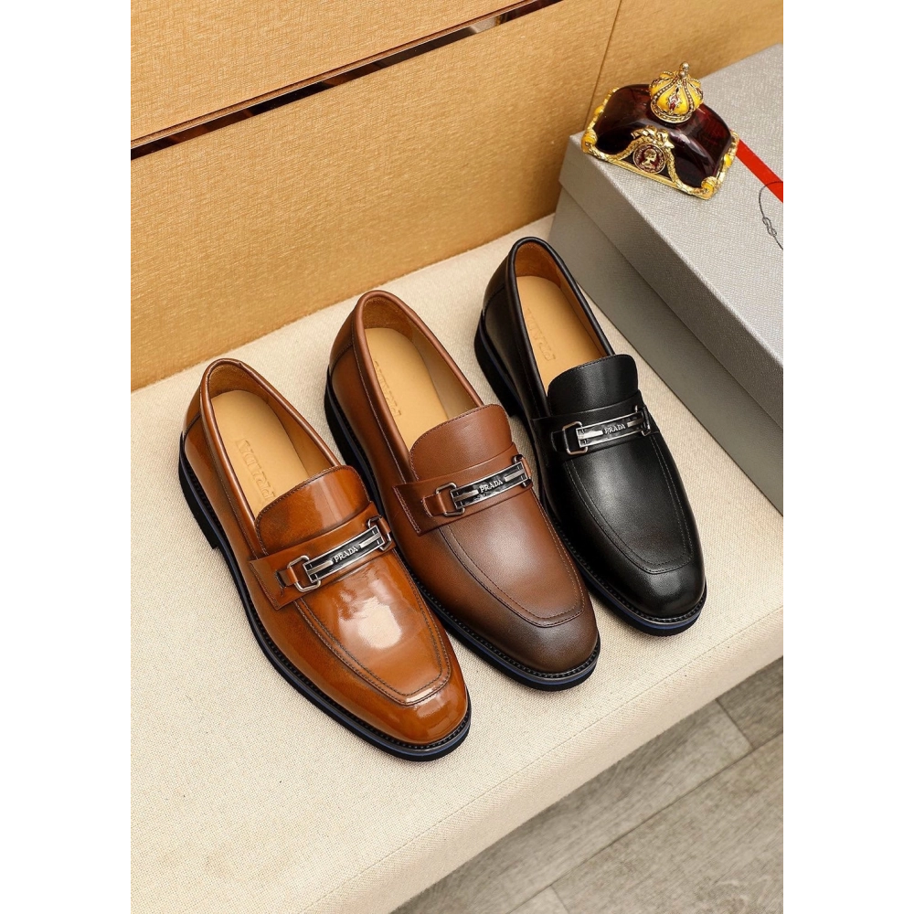 Prada leather shoes 085,PRADA SNEAKERS,Luxury Shoes