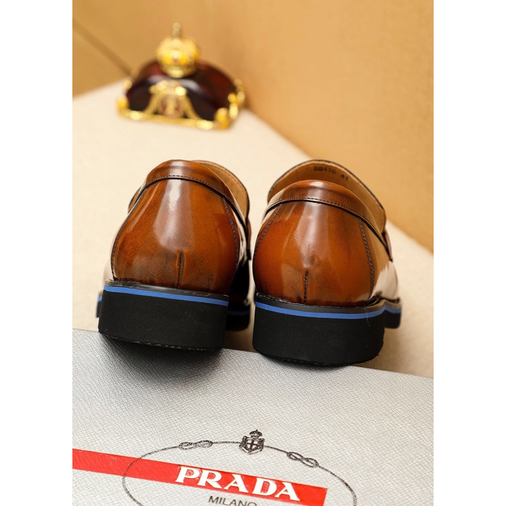 Prada leather shoes 085,PRADA SNEAKERS,Luxury Shoes