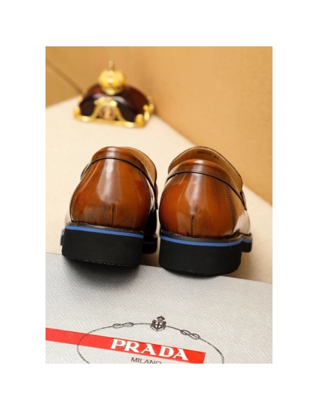 Prada leather shoes 085,PRADA SNEAKERS,Luxury Shoes