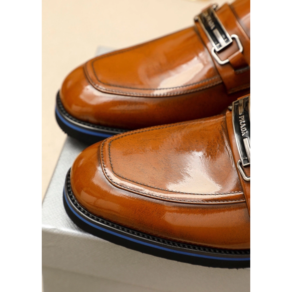 Prada leather shoes 085,PRADA SNEAKERS,Luxury Shoes