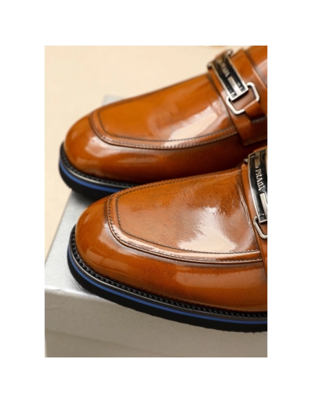 Prada leather shoes 085,PRADA SNEAKERS,Luxury Shoes