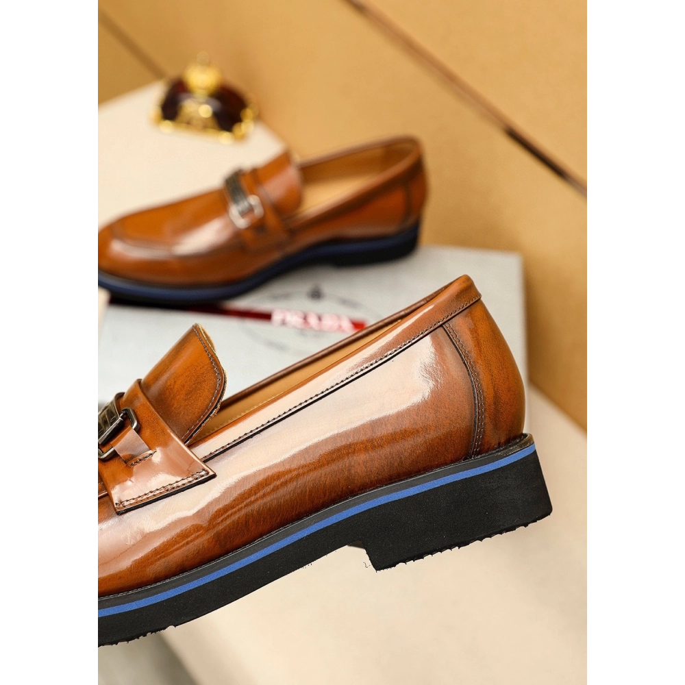 Prada leather shoes 085,PRADA SNEAKERS,Luxury Shoes