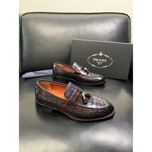 Prada leather shoes 087,PRADA SNEAKERS,Luxury Shoes