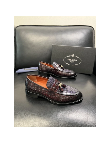 Prada leather shoes 087,PRADA SNEAKERS,Luxury Shoes