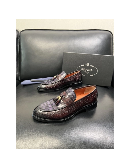 Prada leather shoes 087,PRADA SNEAKERS,Luxury Shoes