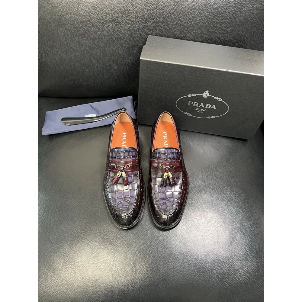 Prada leather shoes 087,PRADA SNEAKERS,Luxury Shoes