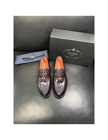 Prada leather shoes 087,PRADA SNEAKERS,Luxury Shoes
