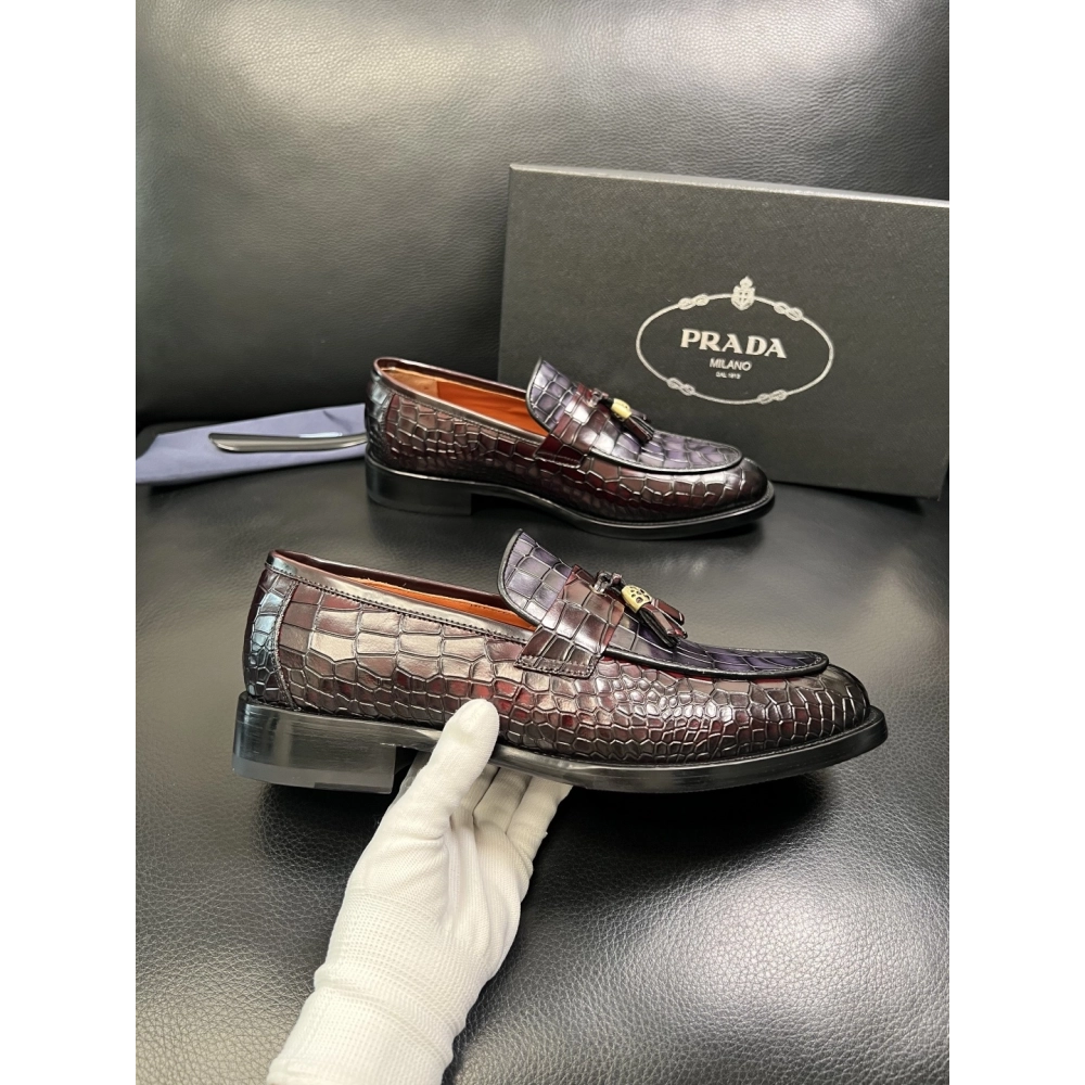 Prada leather shoes 087,PRADA SNEAKERS,Luxury Shoes