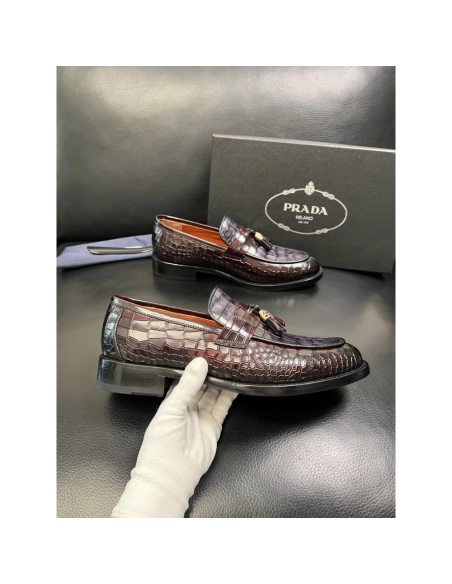 Prada leather shoes 087,PRADA SNEAKERS,Luxury Shoes