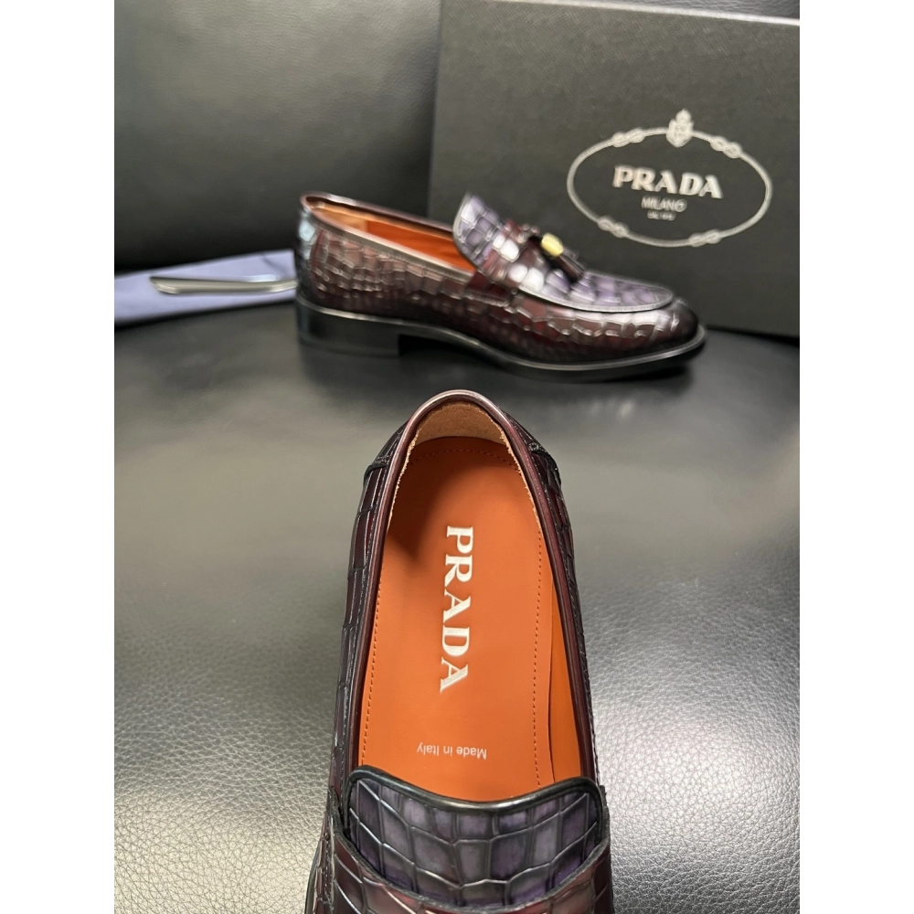 Prada leather shoes 087,PRADA SNEAKERS,Luxury Shoes