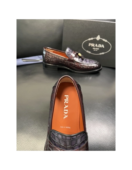 Prada leather shoes 087,PRADA SNEAKERS,Luxury Shoes