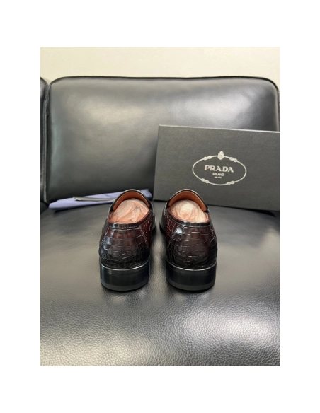 Prada leather shoes 087,PRADA SNEAKERS,Luxury Shoes