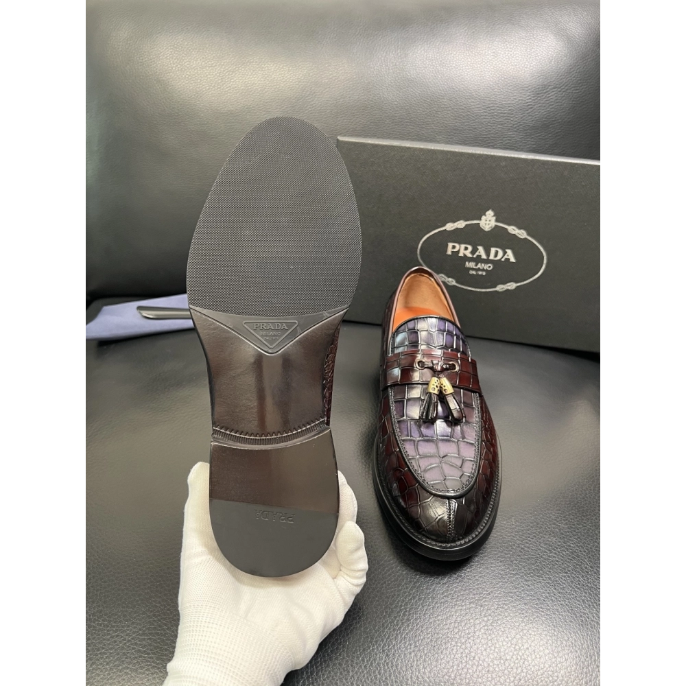 Prada leather shoes 087,PRADA SNEAKERS,Luxury Shoes