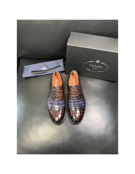 Prada leather shoes 088,PRADA SNEAKERS,Luxury Shoes