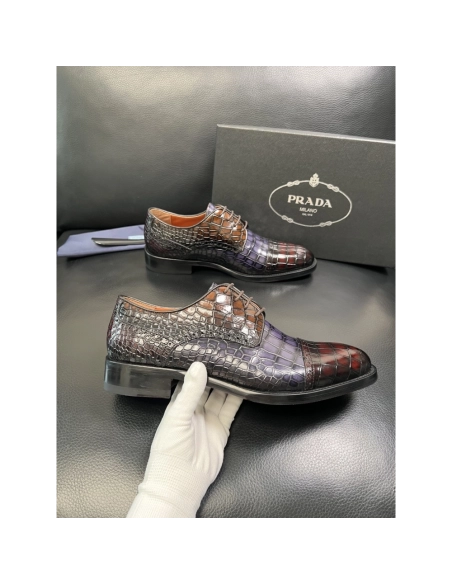 Prada leather shoes 088,PRADA SNEAKERS,Luxury Shoes