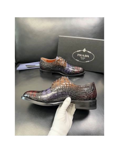 Prada leather shoes 088,PRADA SNEAKERS,Luxury Shoes