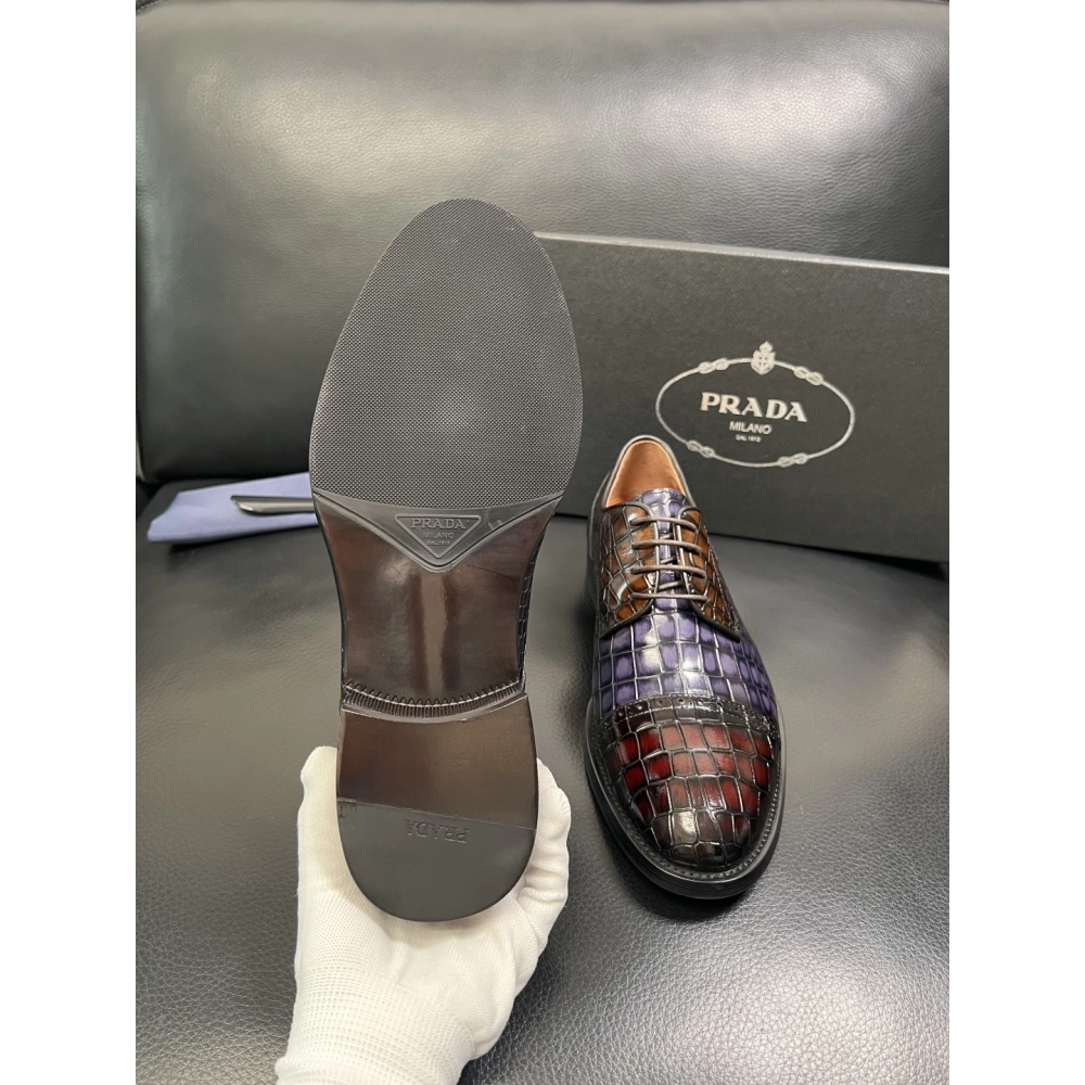 Prada leather shoes 088,PRADA SNEAKERS,Luxury Shoes