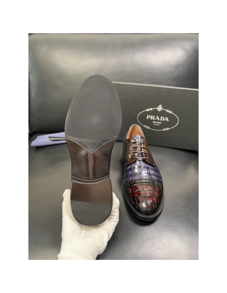 Prada leather shoes 088,PRADA SNEAKERS,Luxury Shoes
